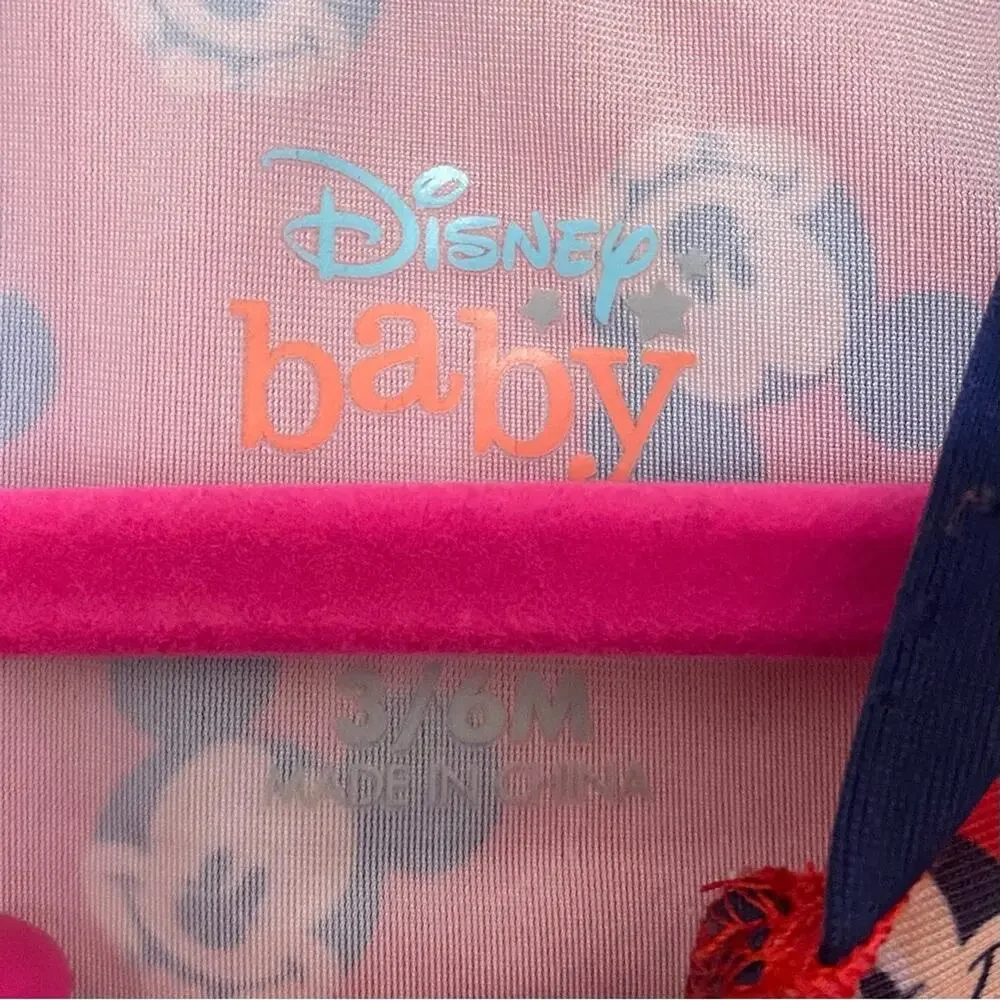DISNEY BABY • Red + Blue One Piece Mickey Mouse Swimsuit Rash Guard